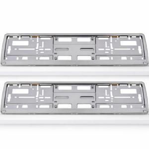 🛡️ מסגרת מספר רישוי – נירוסטה מתכת