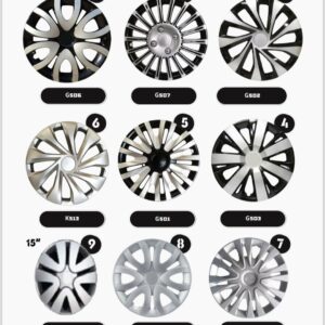 🚘 סט טאסות לרכב – עיצוב דמוי ג’אנט מגנזיום מידה 15