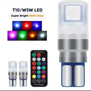 🎮 נורת T10 מחליפת צבע עם שלט