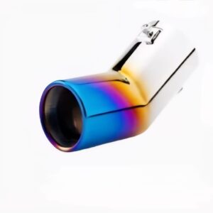 🔩 סופית אגזוז נירוסטה צבעונית עם זווית