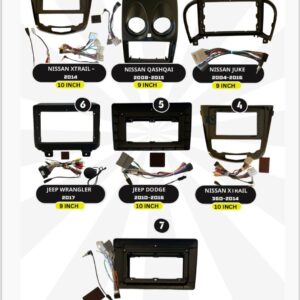 פאנל פלסטיקה לניסן / Jeep ייעודי להתקנת מערכת מולטימדיה ברכב