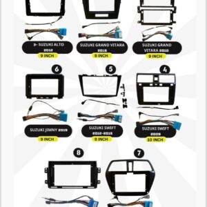 פאנל פלסטיקה סוזוקי ייעודי להתקנת מערכת מולטימדיה ברכב