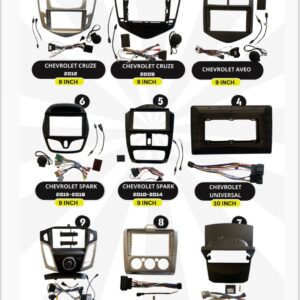פאנל פלסטיקה לשברולט ופורד ייעודי להתקנת מערכת מולטימדיה ברכב