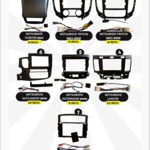 פאנל פלסטיקה למיצובישי ייעודי להתקנת מערכת מולטימדיה ברכב