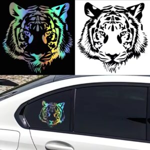 מדבקת סיליקון לקישוט הרכב טיגריס לרכב מחליף צבעים