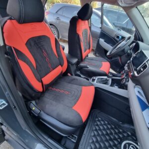 ✨️ סט ריפודים אלקנטרה משולב עור – יוקרה שמרגישים בכל נסיעה