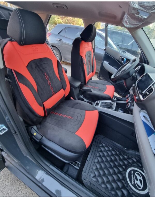 ✨️ סט ריפודים אלקנטרה משולב עור – יוקרה שמרגישים בכל נסיעה