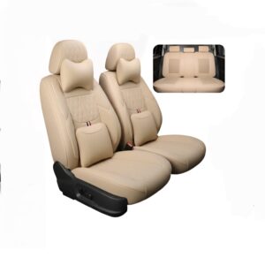 ✨️ ריפודים לרכב כיסויים למושבים עור - Royal Beige Edition