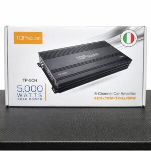🎛 מגבר לרכב 5 ערוצים TOP SOUND – Italy