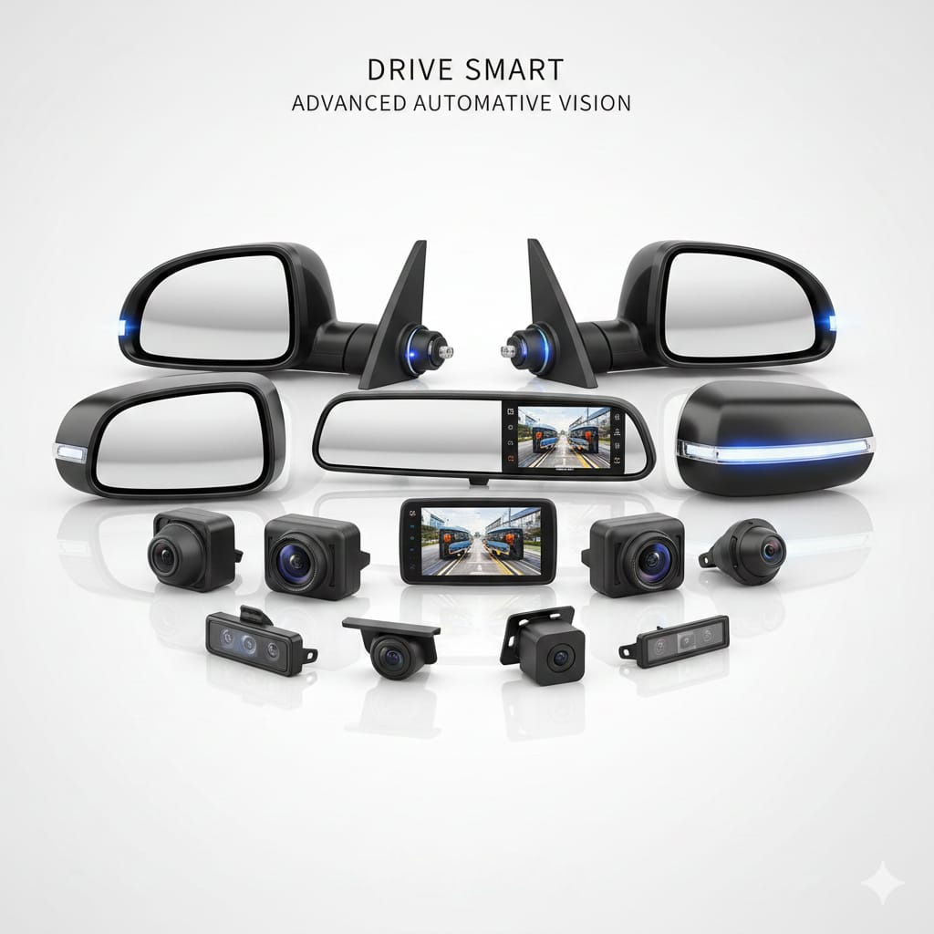 מראות ומצלמות לרכב