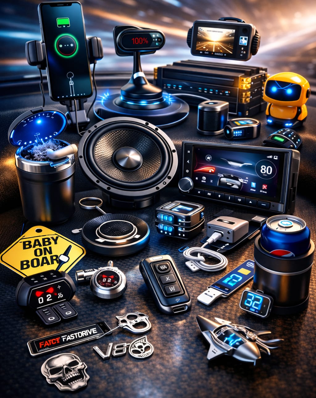 קישוטים וגאדג'טים לרכב